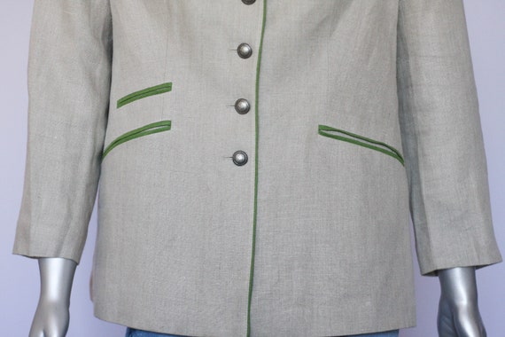 Oktoberfest blazer Gray blazer Mens blazer Linen … - image 4