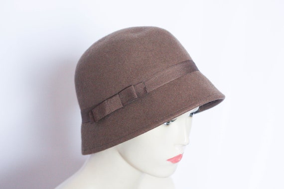 Vintage wool hat Womens fedora Size medium Ladies… - image 3