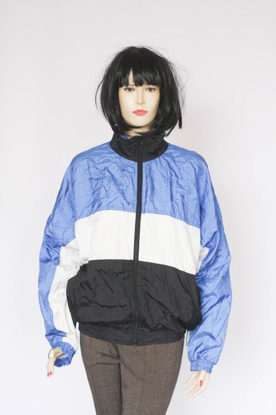 Blue windbreaker jacket hotsell