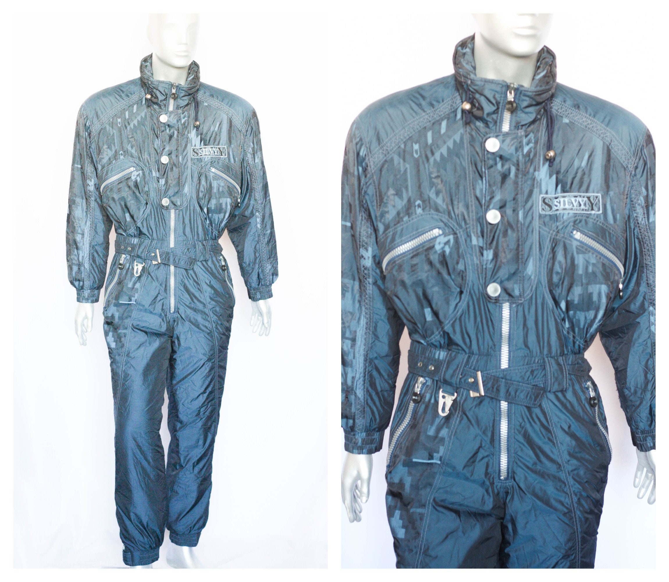 90s Vintage Ski Suit Retro Ski Suit Mens Ski Suit One Piese Etsy Canada