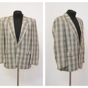 Linen&wool blazer Vintage blazer Retro blazer Tweed blazer Casual blazer Suit jacket  Size Medium Classic blazer Office blazer