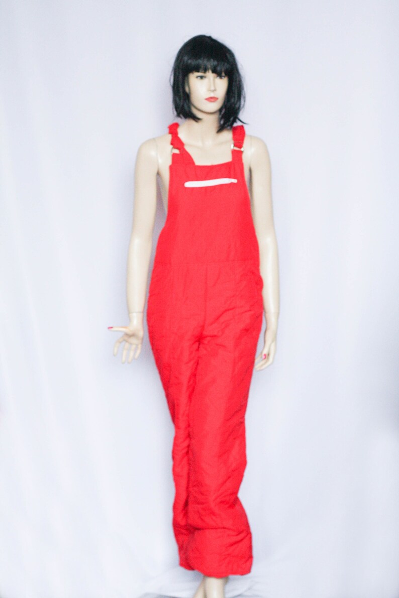 Red Ski Suit Ski Pants Ski Trousers Warm Pant Snow Pants Etsy