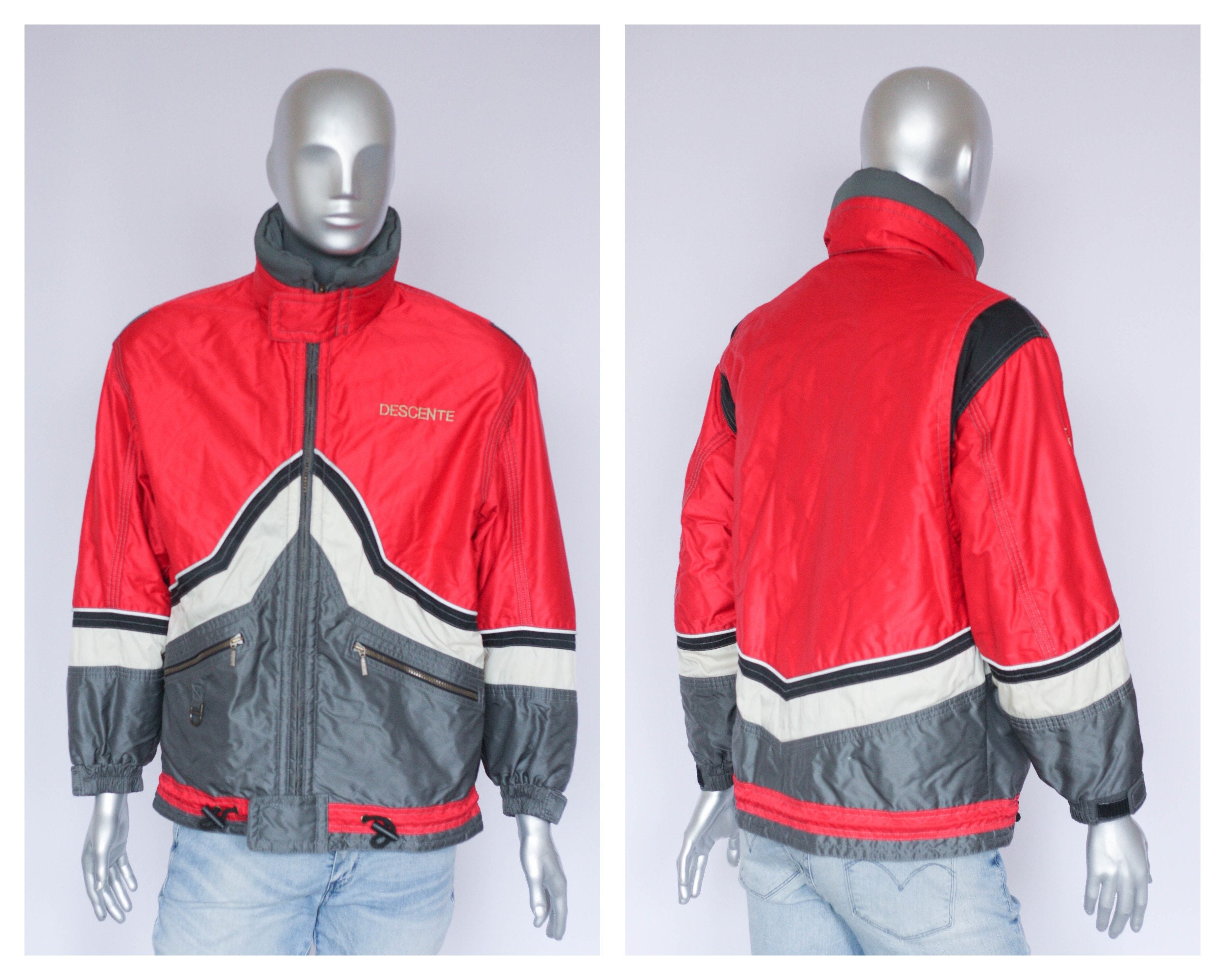 Taille Small Veste de ski Veste de ski Veste d'hiver Vêtements d'hiver Veste de sport Veste chaude Veste homme Veste de ski vintage Combinaison d'hive