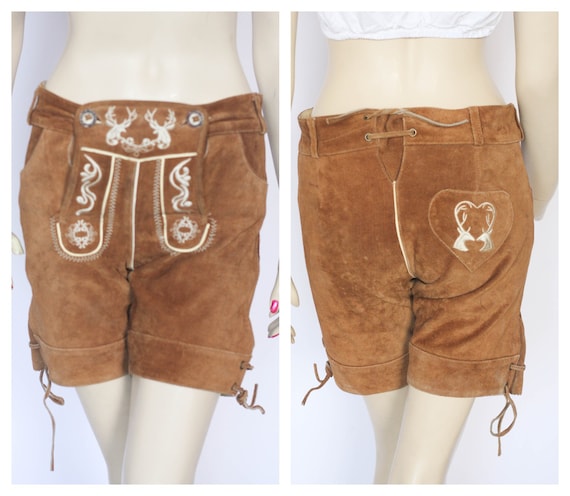 Hot Baby Pink Color Women's Original Lederhosen German Oktoberfest...