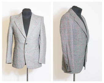 Blazer elegante Blazer da uomo Blazer retrò Giacca di lana Blazer in tweed Blazer sportivo Blazer a quadri Blazer scozzese Blazer classico Blazer casual