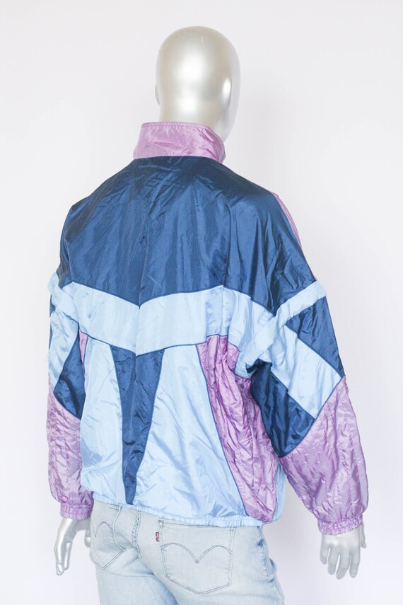 Vintage 90s purple windbreaker Men's jacket Shell… - image 7
