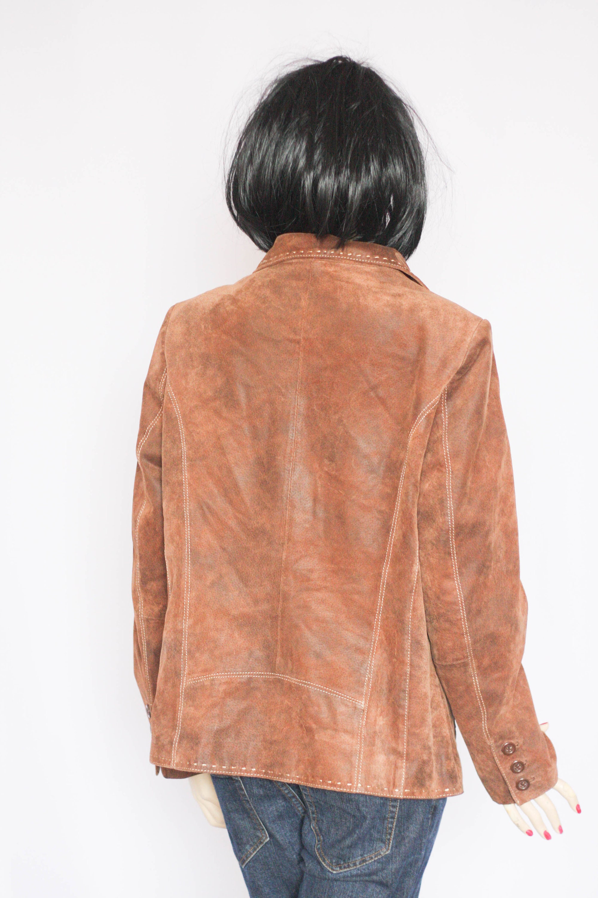 Genuine Leather Jacket Suede Leather Smooth Leather Coat