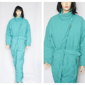 80s ski suit Womens ski wear Retro jumpsuit Winter suit Skiing suit Winter sports Warm suit Ski overal Snowboarding suit Winter jacket