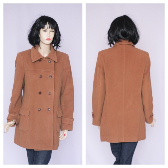 Cashmere Wool Vintage Coat Winter Coat Felt Coat Warm Coat 