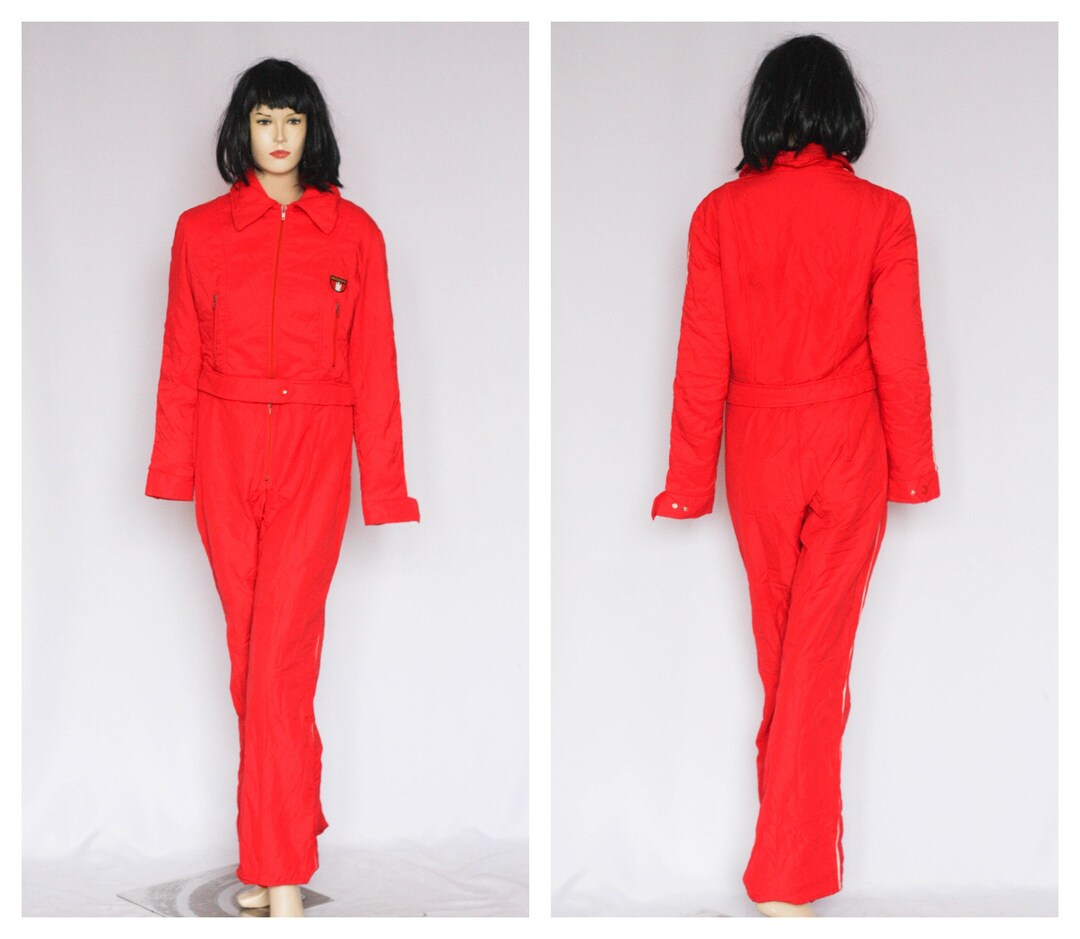 Two Piece Ski Suit Womens Ski Wear Retro Jumpsuit Winter Suit Skiing