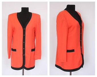 Rose blazer Long blazer Wool Jacket Elegant blazer Womens blazer suit jacket Loose jacket Retro blazer Vintage blazer Boho blazer size large