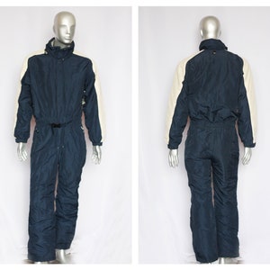 Größe Großer Anzug Vintage Skianzug Retro Skianzug Herren Skianzug Einteiliger Anzug Sportbekleidung Wintersport Schneeanzug Skianzug Winteroverall