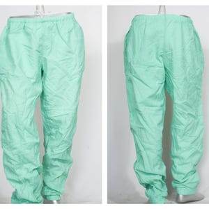 Rozmiar XL Spodnie Turkusowo-zielone Ubrania męskie Spodnie dresowe Ubrania sportowe Moda lat 90. Spodnie sportowe Spodnie retro Vintage joggers
