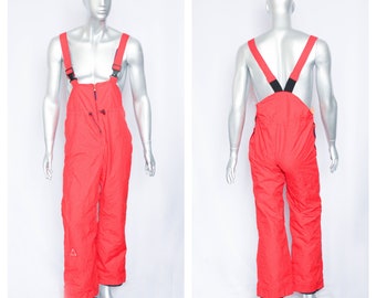 Rode skibroek Skibroek Skibroek Warme broek Sneeuwbroek Winter Skikleding Heren skibroek Winterbroek Vintage broek Sport