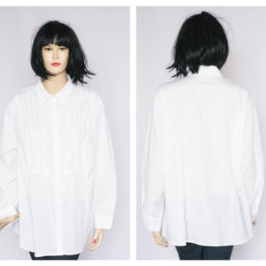 Ruffle blouse Oversized blouse Long blouse Long sleeve blouse Vintage blouse Holiday blouse Womens shirt loose blouse Classic blouse Elegant