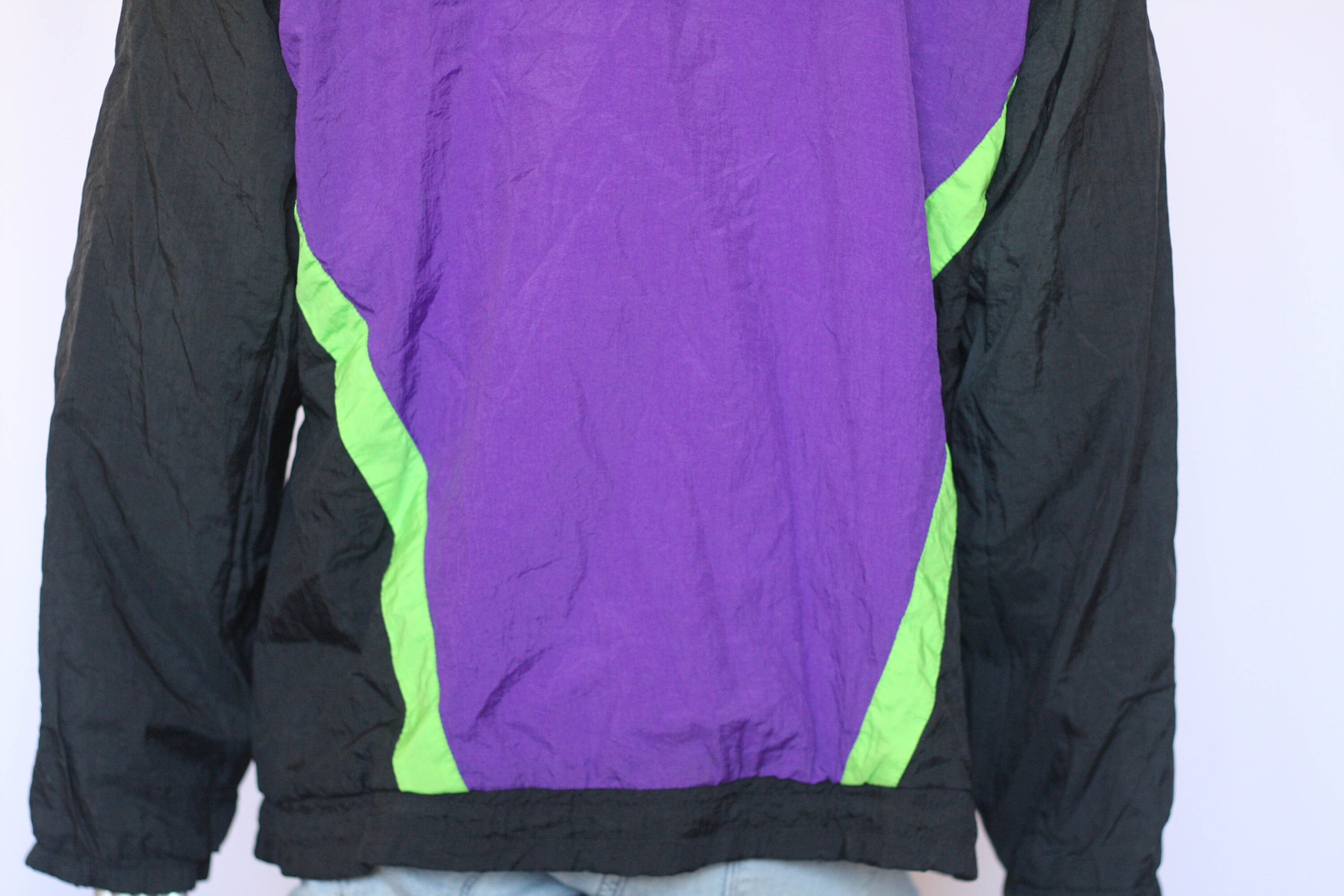 Purple Jacket Vintage Windbreaker 90s Windbreaker Shell Jacket