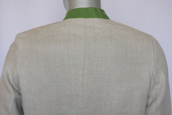 Oktoberfest blazer Gray blazer Mens blazer Linen … - image 8