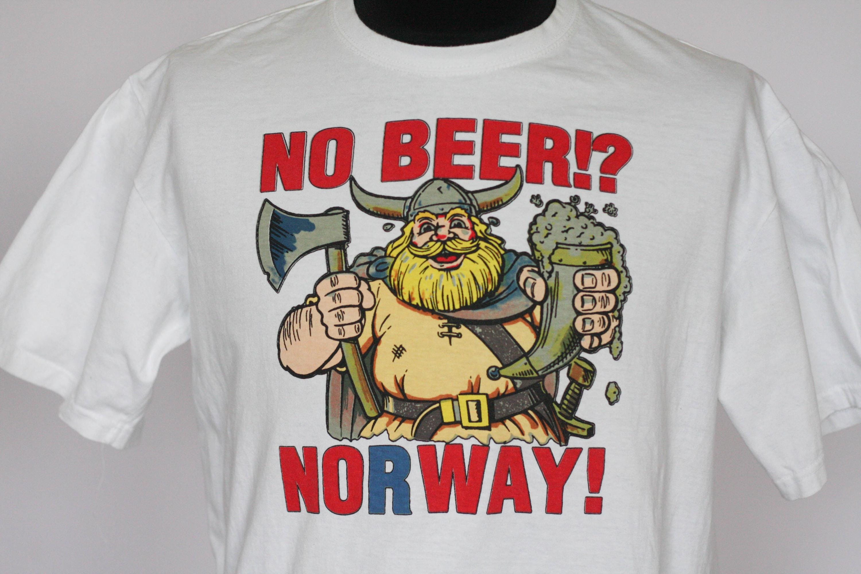 Vintage Beer T Shirt Mens Tee White Tee Cartoon T Shirt 90s Shirt
