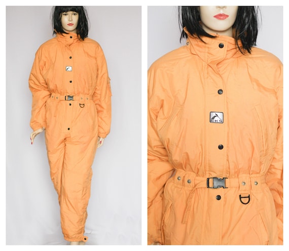 Orange ski suit discount