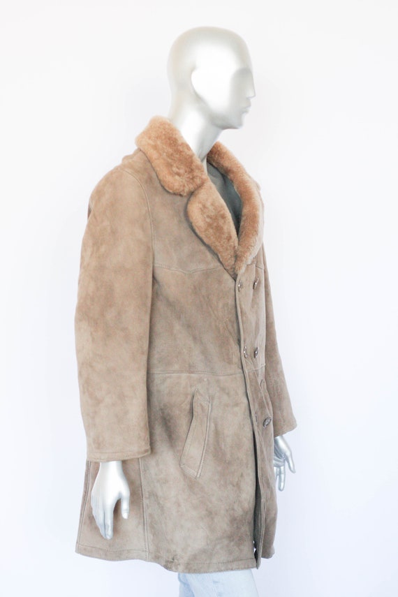 Vintage leather jacket Mens coat Winter coat Leat… - image 6