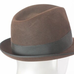 RONNEL Unisex Fedora Beige with Brown Band Hat main image 1