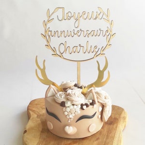 Generic Happy Birthday Décoration de Gâteau d'anniversaire Joyau