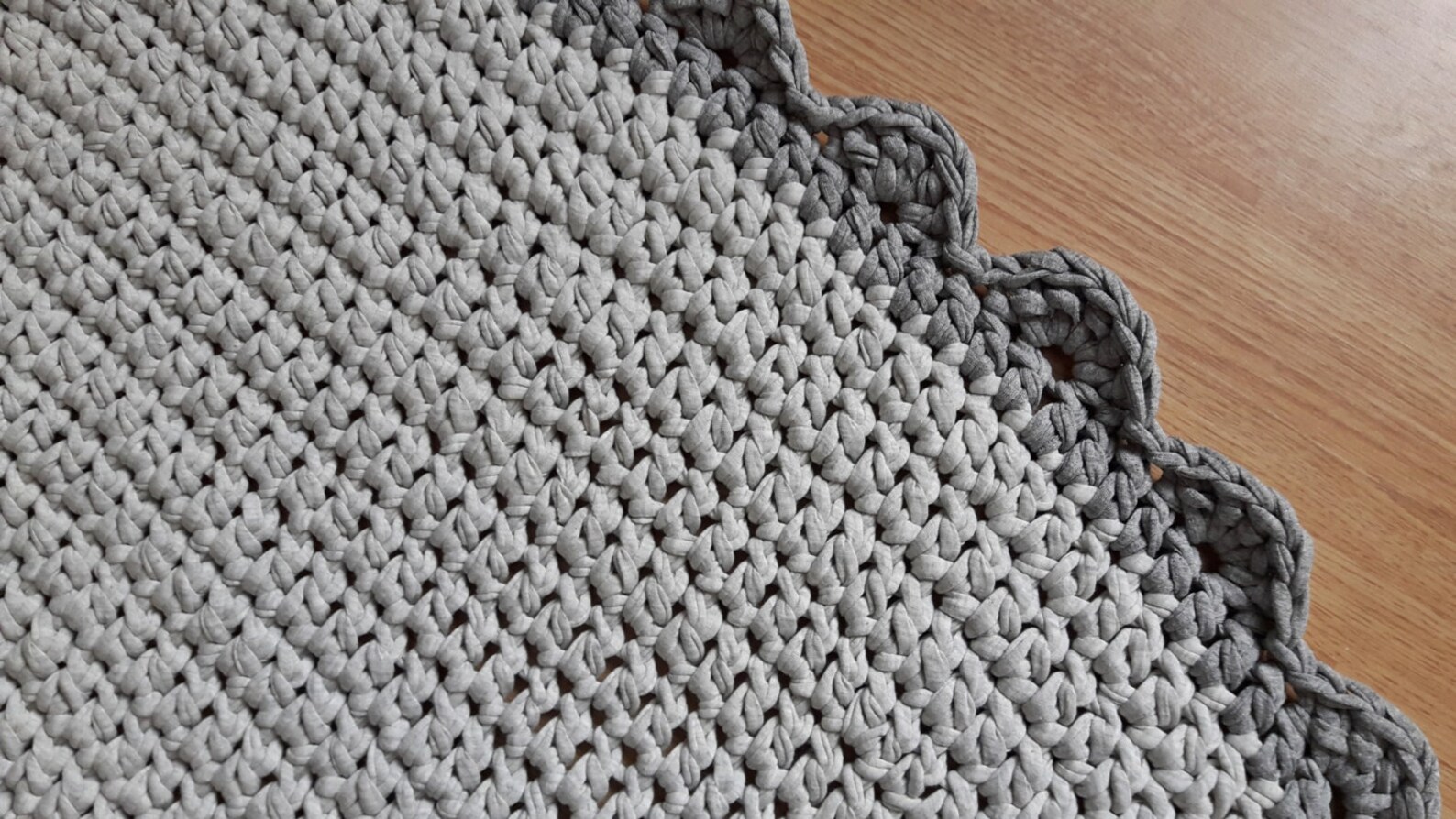 Light Grey Crochet Rug Nursery Rug Kids Room Rug Grey Floor Etsy