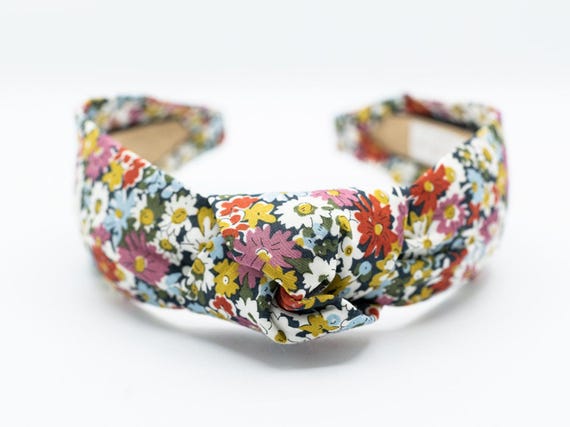 Floral Liberty of London Headband: Knotted Alice Band, Women's Hair Accessory