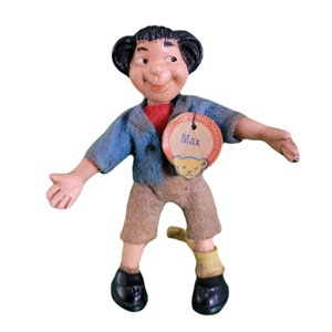 Rare 1960s Steiff Max Character Doll with Original Tags