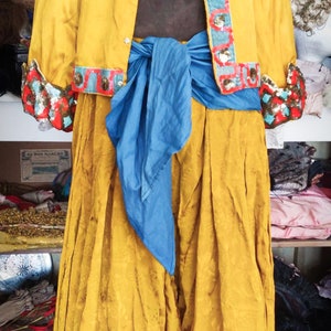 1920/30s 2-Piece Poiret Style Flapper Outfit Costume Bloude Pants Theatre
