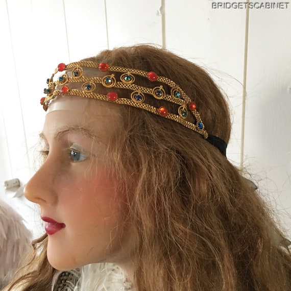 1920 S Flapper Gatsby Stage Headdress Headpiece Tiara Etsy