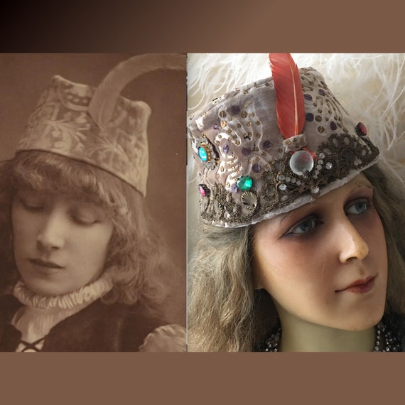 Antique Very Rare French Theatre Hat Costume