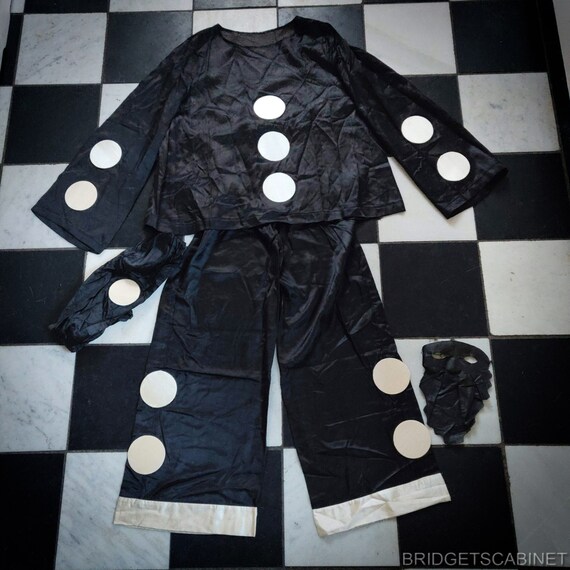 1930's French Pierrot Costume Theater Carnival Cir