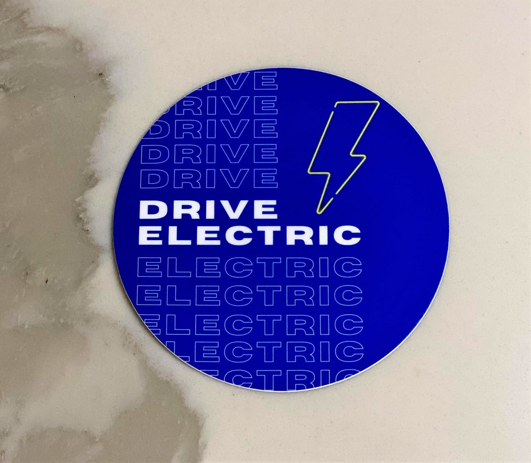 Drive Electric Vinyl Sticker Vehicle Car Bumper Decal - Etsy
