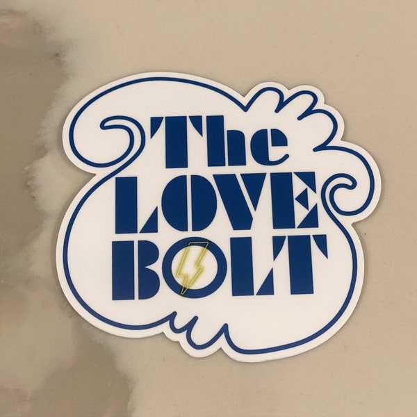 The Love Bolt Electric Vehicle Car Bumper Sticker Vinyl Decal