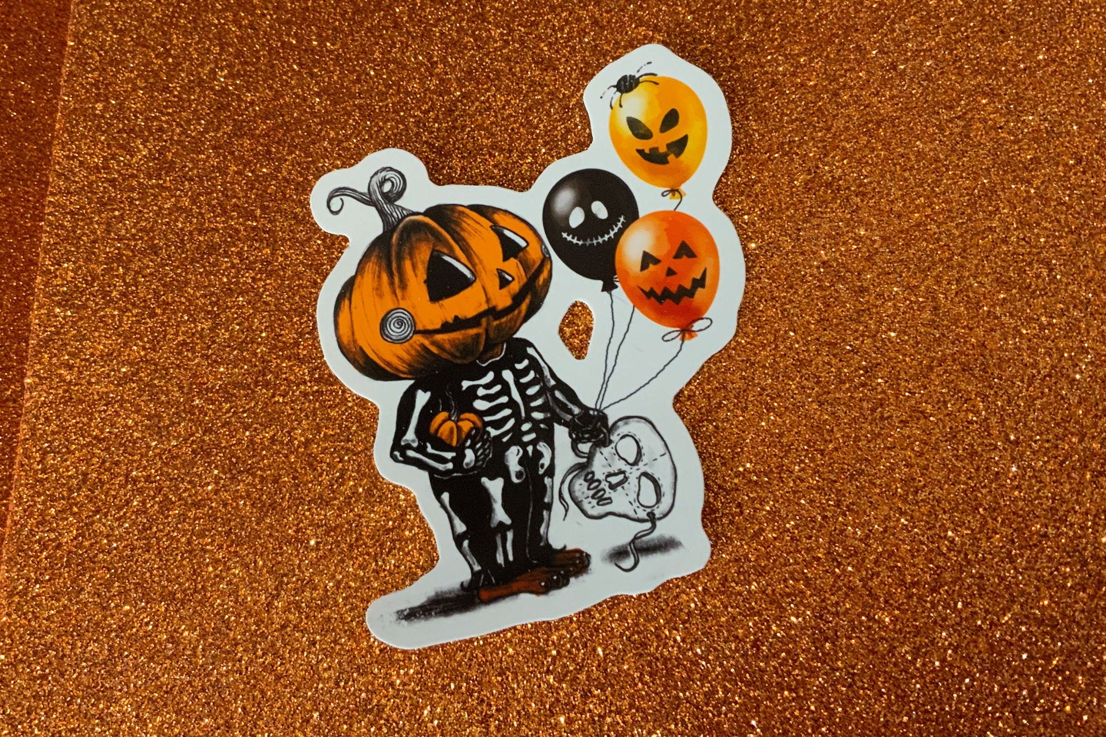 Halloween Sticker : Set of 3 Spooky Celebration Stickers by - Etsy UK