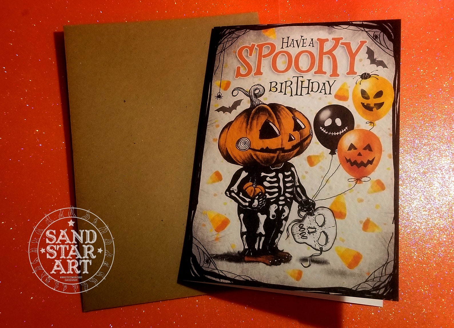 Spooky Birthday Cards
 Spooky Birthday Greeting Card by Sandstar Art Featuring Mr