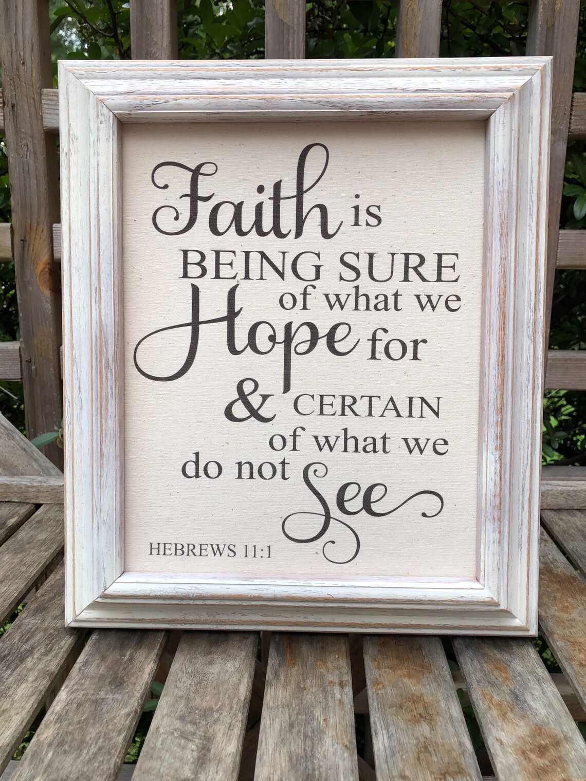 Faith Wall Art Scripture Sign Inspirational Quote Bible Etsy