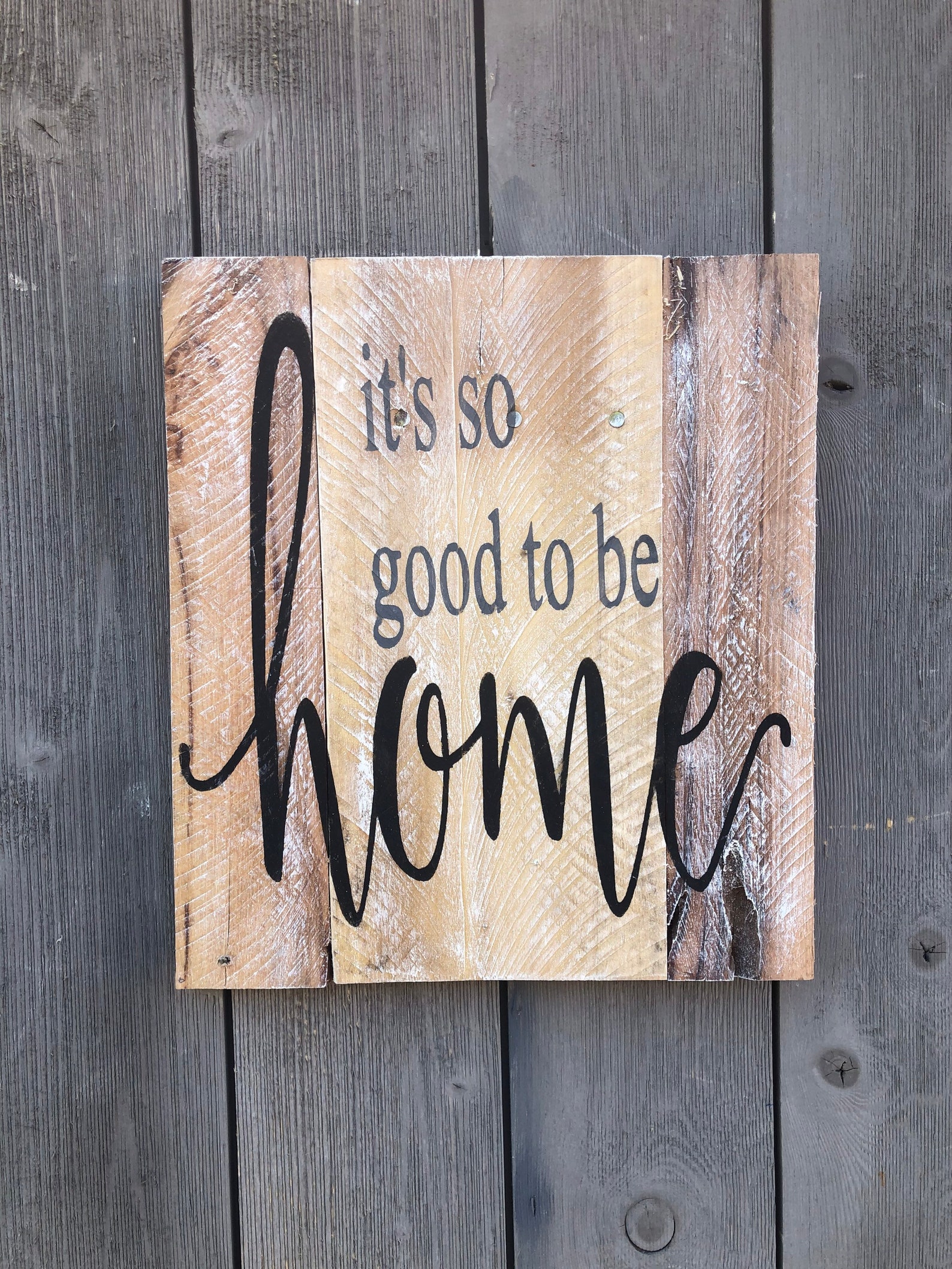 Its so Good to Be Home Rustic Wood Sign Farmhouse Style Etsy