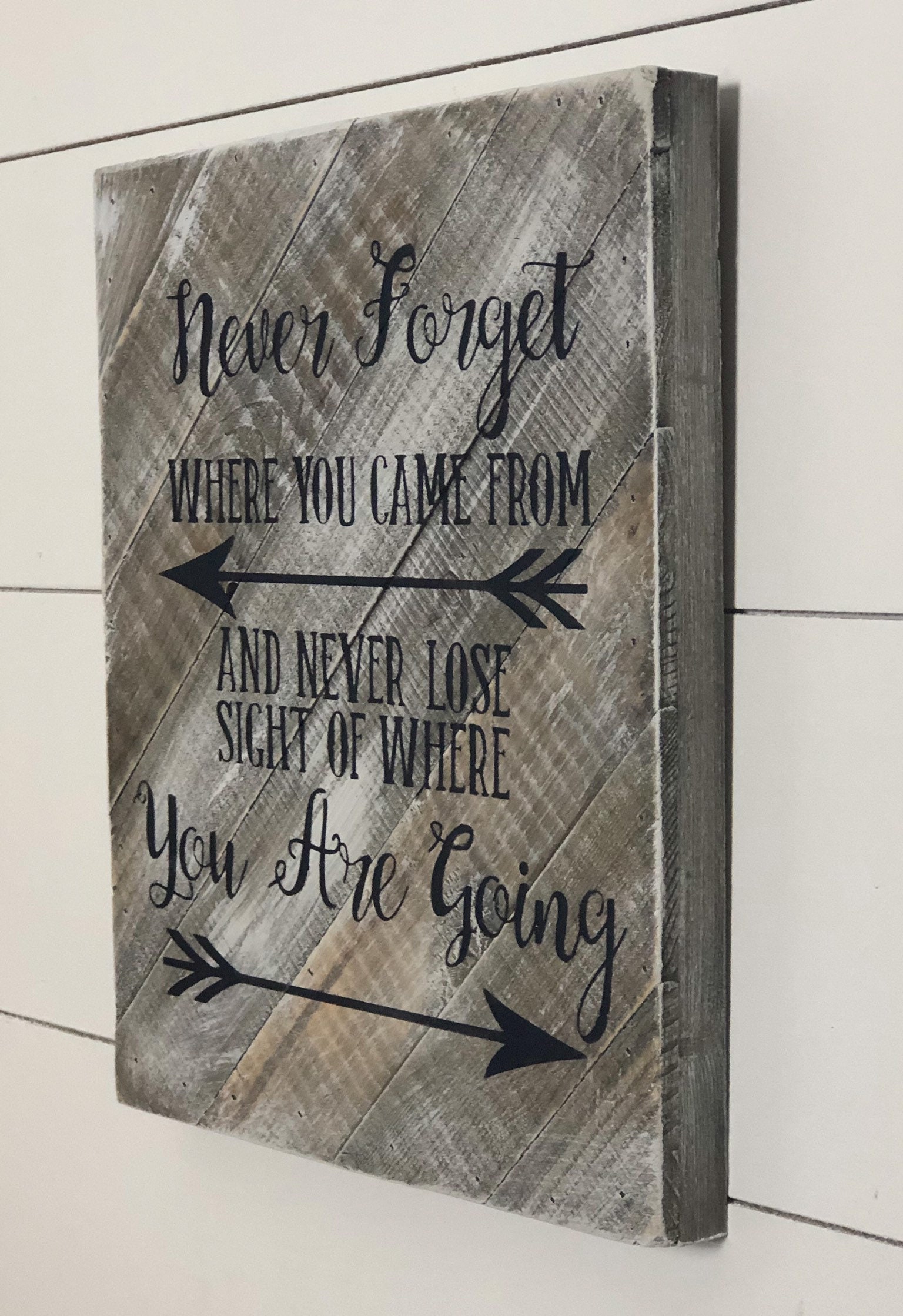 Never Forget Where You Came From Pallet Wood Sign Rustic | Etsy