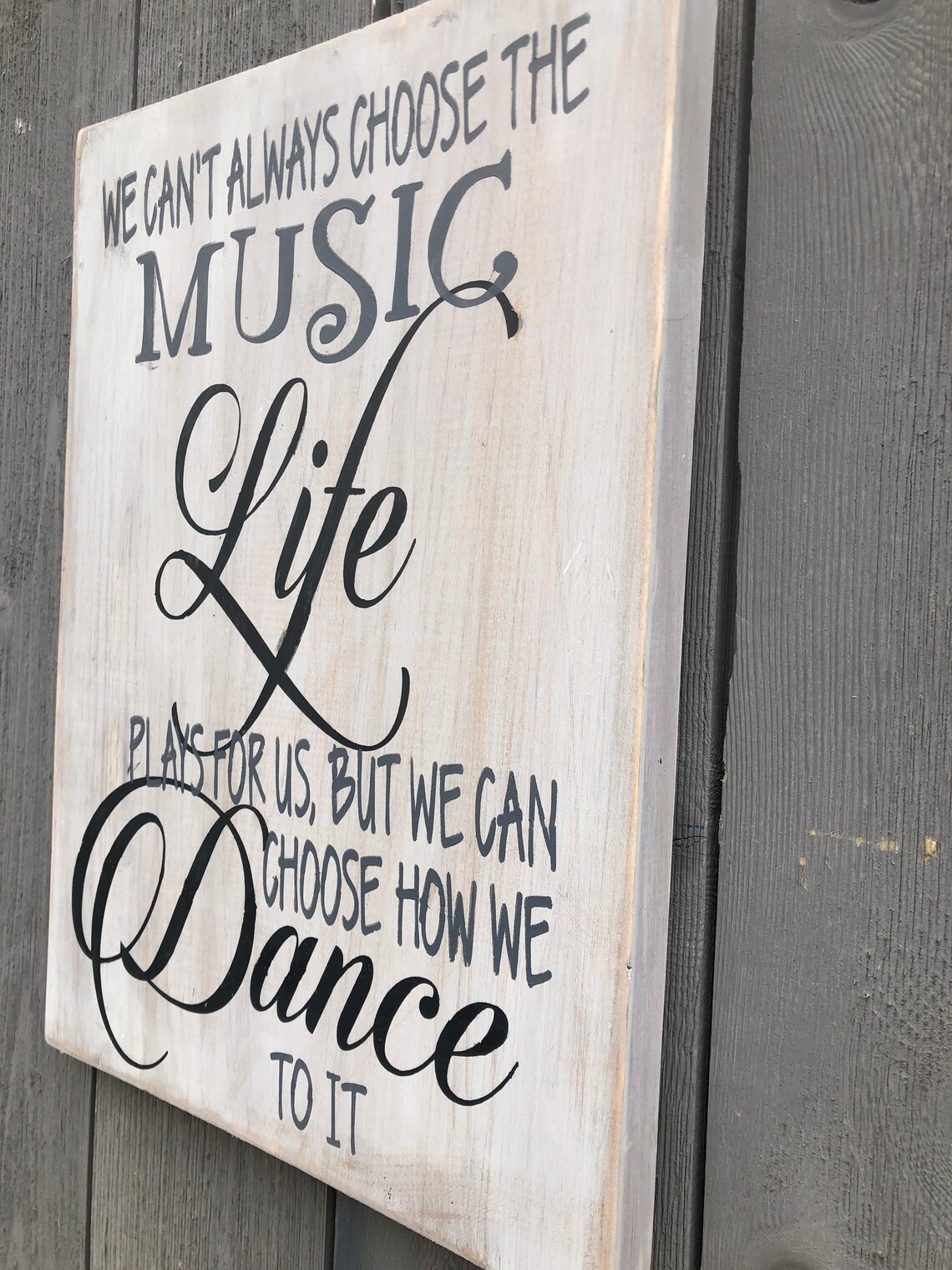 We Can't Always Choose the Music Rustic Wood Sign but - Etsy