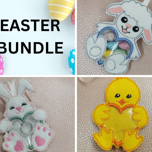 ITH Peekaboo Baby Animal Bundle - 3 Files for EASTER - Lamb, Chick and Bunny Sweet and Candy Holder