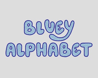 Embroidery Files for Blue Dog Style Font - Bundle of sizes