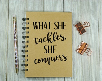 What she tackles, she conquers Gilmore Girls inspired Notebook/Journal