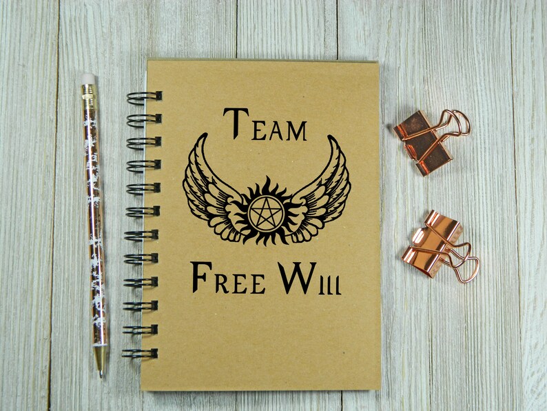 Team Free Will Supernatural inspired Notebook/Journal image 1