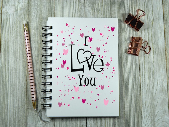 I Love You - Notebook/journal - Etsy