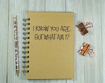 I know you are, but what am I? Notebook/Journal
