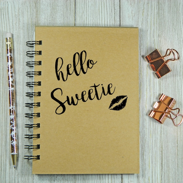 Dr. Who Inspired - Hello Sweetie Notebook/Journal