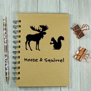 Supernatural inspired Moose & Squirrel notebook/journal