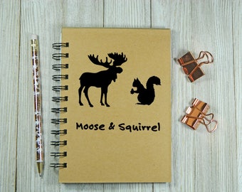 Supernatural inspired Moose & Squirrel notebook/journal